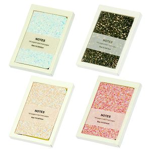 Notes glitter 14.3x9.6cm 504568 4boje