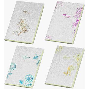 Notes Happy glitter Flowers, B5 550450 4motiva