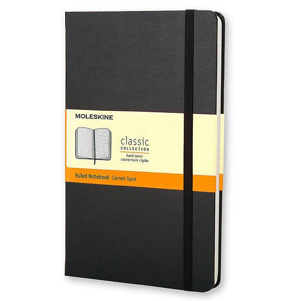 Notes Moleskine crni crte 13x21cm/240 listova