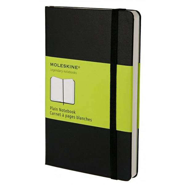 Notes Moleskine crni prazan 9x14cm/192 listova