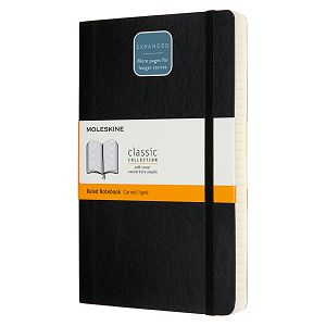 Notes Moleskine crni mekane korice 70gr/400lista 628042