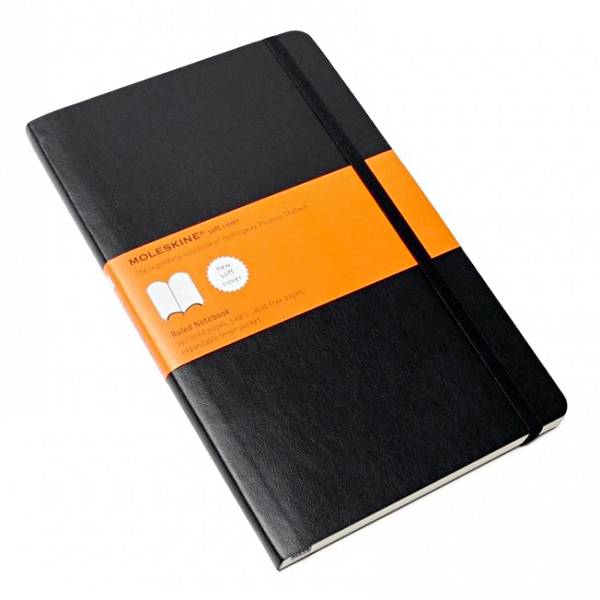 Notes Moleskine Soft crni crte 13x21cm/240 listova