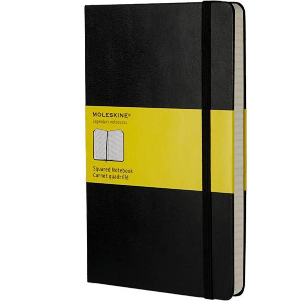 Notes Moleskine Soft crni kocke 13x21cm/240 listova