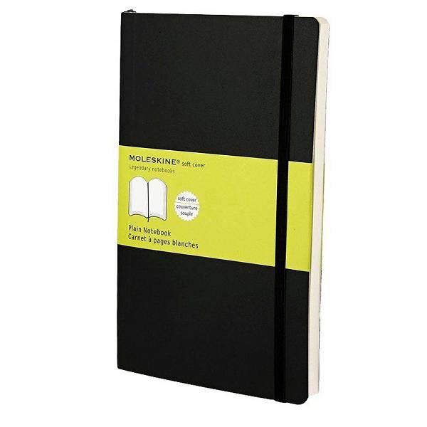 Notes Moleskine Soft crni prazan 13x21cm/240 listova