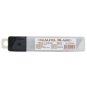 NOŽEVI ZA SKALPEL BLADE 18mm veliki 10/1 214434