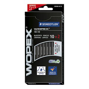 Olovka grafitna HB Wopex Staedtler 180HB-9C12 crna