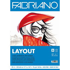 Papir Fabriano Layout za marker A3, 75gr/70L 19100506