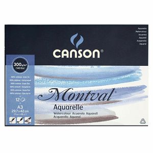 PAPIR SLIKARSKI akvarel 29.7x42cm 300gr/12L Canson Montval