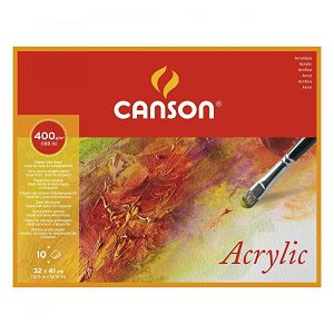 PAPIR SLIKARSKI za akril 32x41cm 400gr/10L Canson Acrylic