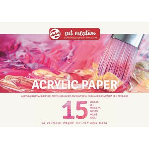 Papir slikarski za akril i ulje A4 290gr/15Lista Art Creation