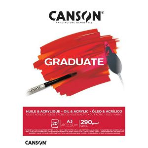 Papir slikarski za crtanje A3 290gr/20Lista Canson Graduate