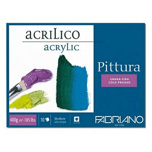 Papir za akril 25x35cm 400g 10L Fabriano Pittura