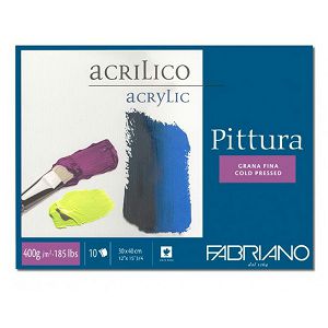 Papir za akril 30x40cm 400g 10L Fabriano Pittura