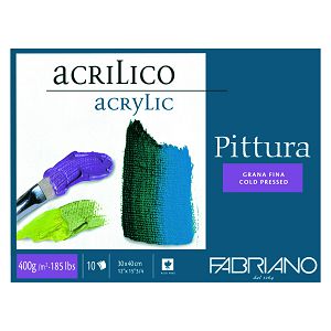 Papir za akril 40x50cm 400g 10L Fabriano Pittura