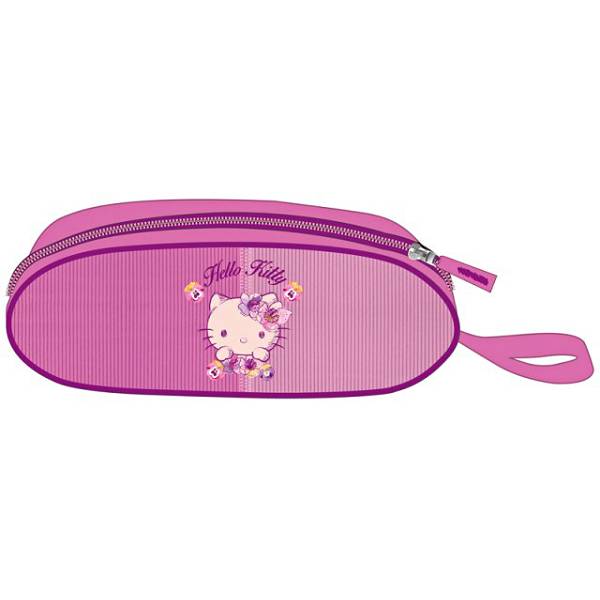 Pernica prazna ovalna 1zip Hello Kitty 17447 Target ljubčasta/roza