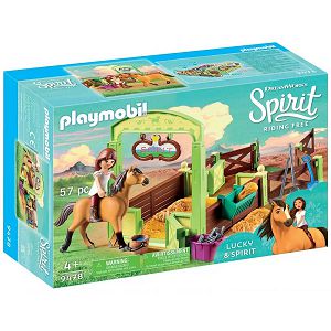 Playmobil kocke 4+god.Lucky i Spirit s ogradom za konje 094780