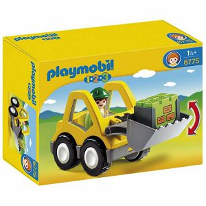 PLAYMOBIL KOCKE 6775, 1.5god.utovarivač s pomičnim kopačem 067753