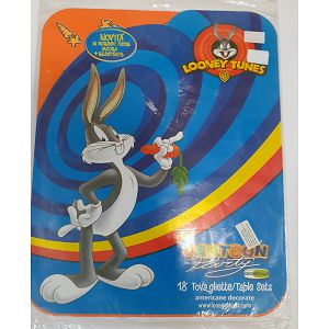 Podmetači papirnati LOONEY TUNES Zekoslav Mrkva (Bugs Bunny) 18/1 