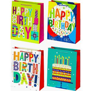 POKLON VREĆICA Happy Birthday srednja 208050