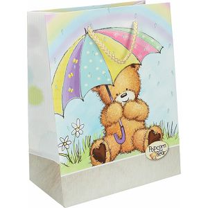 POKLON VREĆICA Popcorn bear M mat 17.8x22.9x9.8cm 426835