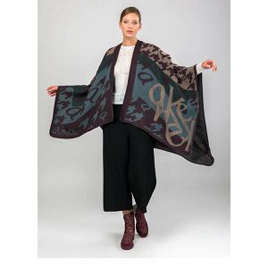 PONČO ANEKKE plavo-ljubičasti 41284-003 