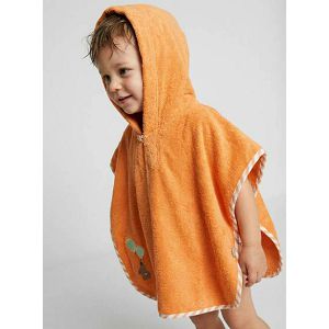 PONČO BEAR BO za kupanje, jarko narančasti Sterntaler 321026