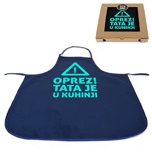 Pregača kuhinjska - Muška - Oprez! Tata u kuhinji 097175