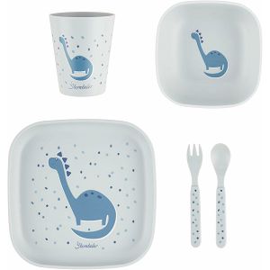 PRIBOR ZA JELO Dino Rexi zdjelica+šalica+tanjur+žlica+vilica Sterntaler 243175