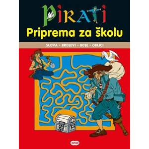 Priprema za školu Pirati - slova,brojevi,boje,oblici