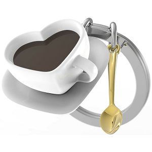 Privjesak Heart Coffe cup Metalmorphose 049790