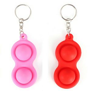 PRIVJESAK POP FIDGET 2 stiskavca crvena/roza