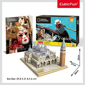 Puzzle 3D 3D CubicFun Trg Sv.Marka Venecija,+8god.CBF209803 Nat.Geographic 96803