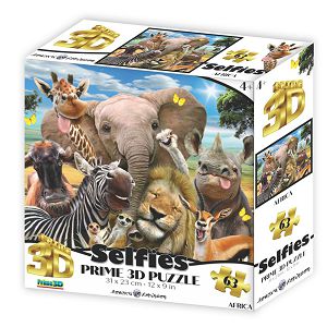 Puzzle 3D Selfies 63kom 31x23cm Afrika 135423