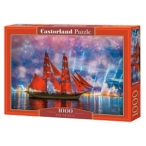 PUZZLE CASTORLAND 1000kom Crveni jedrenjak 104482