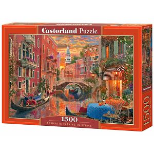 Puzzle Castorland 1500kom Romantična večer u Veneciji 151981