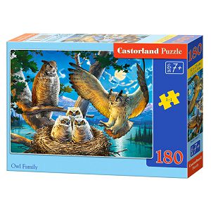 PUZZLE CASTORLAND 180kom Obitelj sova 018437