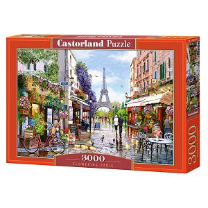 PUZZLE CASTORLAND 3000kom Pariz u cvijeću