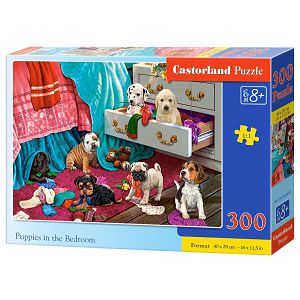 Puzzle Castorland 300kom Psići u sobi 030392