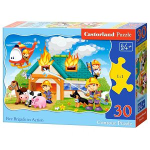 Puzzle Castorland 30kom Vatrogasci u akciji 003525