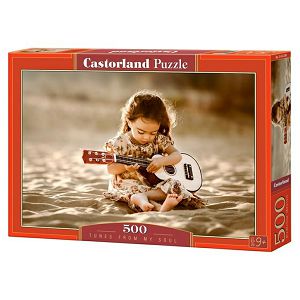 Puzzle Castorland 500kom Djevojčica s giatarom