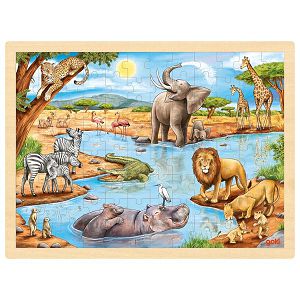 Puzzle drvene Afrika savana 96/1 Goki 573474