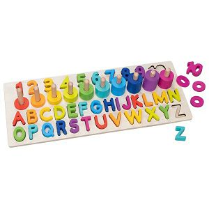 Puzzle drvene Alfanumerička 91/1 Goki 583572