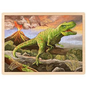 Puzzle drvene T-Rex 96/1 Goki 573894