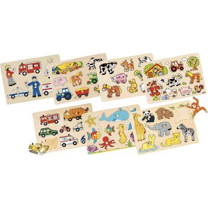 Puzzle drvene umetaljka Goki 576321