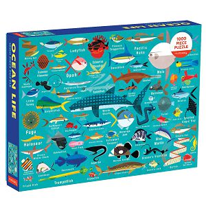 PUZZLE MUDPUPPY 1000kom Ribe-ocean life 349070