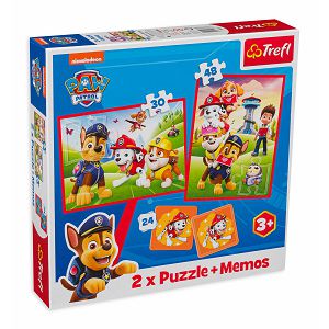 Puzzle Trefl 2u1 Paw Patrol 30/48kom+memo kartice 933376