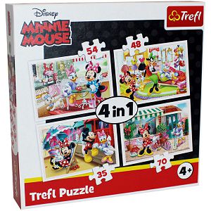 PUZZLE TREFL 4u1 35/48/54/70kom Minnie