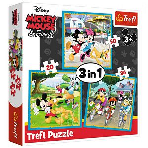 PUZZLE TREFL Mickey 3u1 20/36/50kom