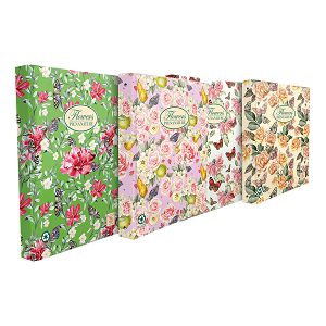 Mapa 4-ringa A4 Pigna Nature Flowers 4boje