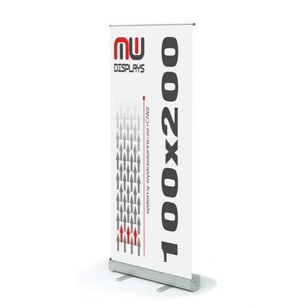 Roll-Up banner sa grafikom 100x200cm srebrni